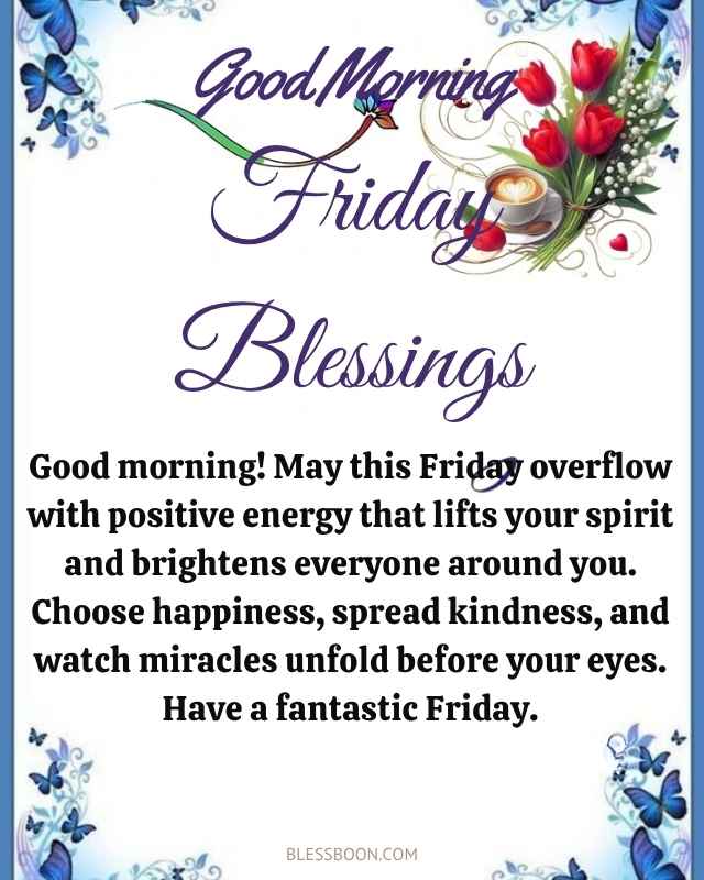 Good Morning Friday Blessings