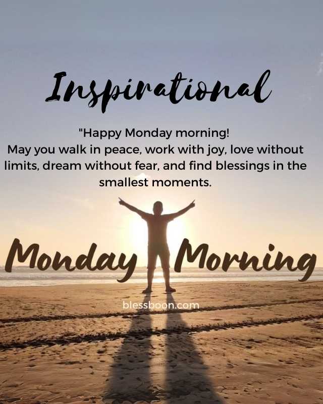 Inspirational Good Morning Monday Blessings