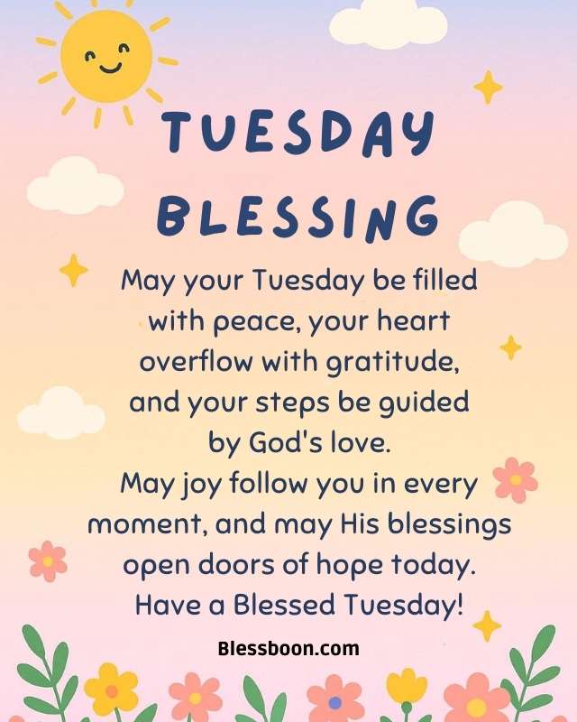 Tuesday Blessings And Prayers
