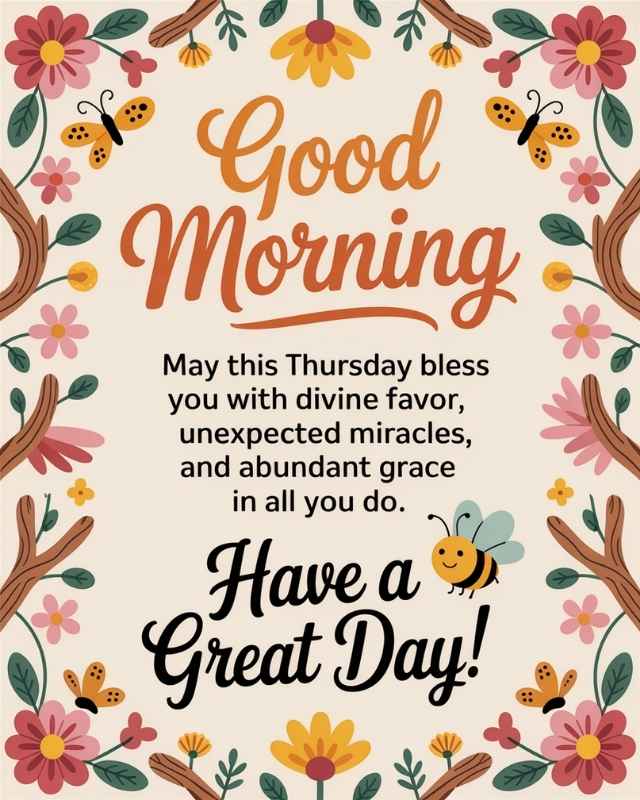 Beautiful Good Morning Thursday Blessings