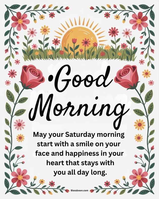 Good Morning Saturday Blessings