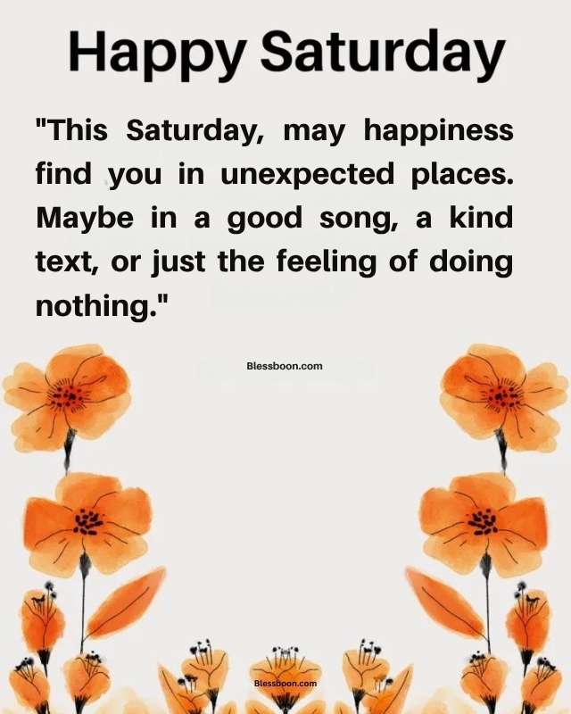 Happy Saturday Blessings