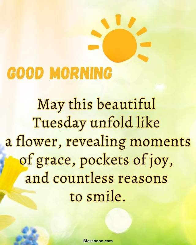 Positive Good Morning Tuesday Blessings