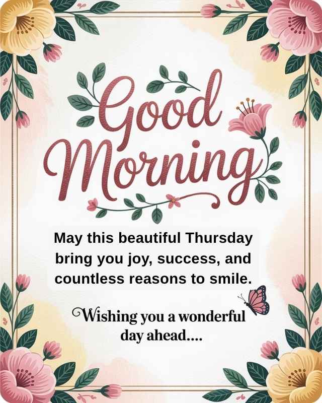 Positive Thursday Morning Greetings