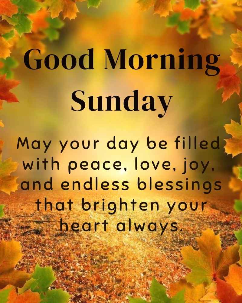 Sunday Blessings Image