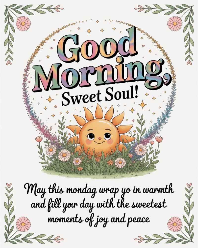 Sweet Good Morning Monday Blessings