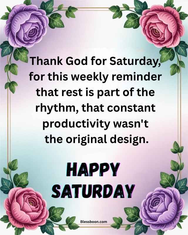 Thankful Saturday Blessings