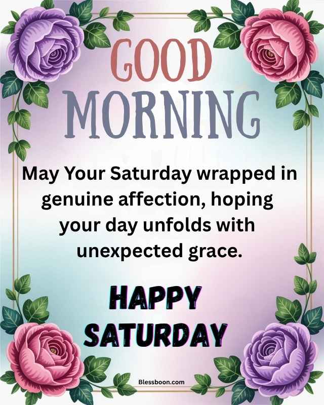 positive good morning saturday