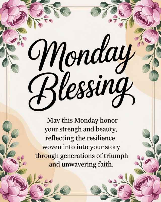 African American Monday Blessing