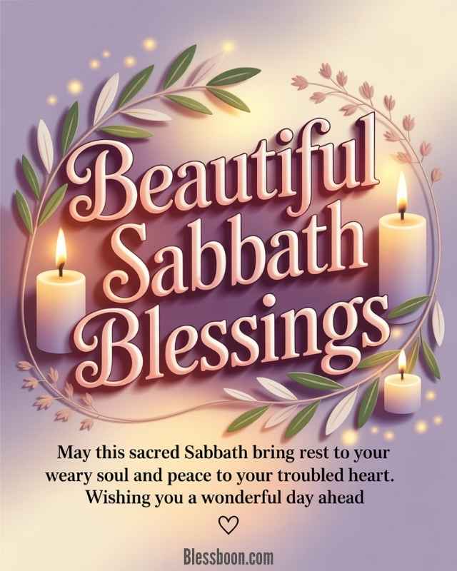 Beautiful Sabbath Blessings