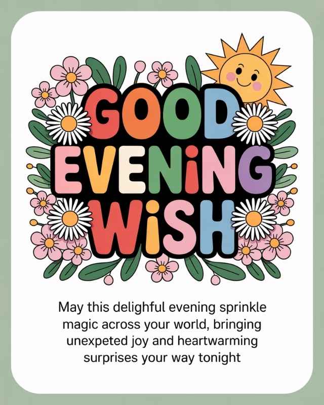 Delightful Good Evening Wishes