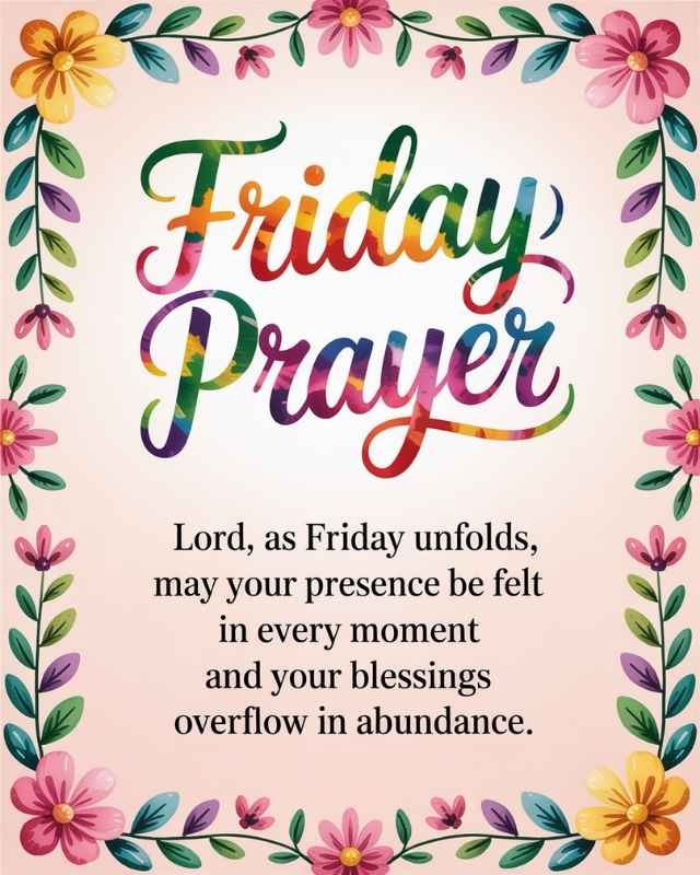 Friday Blessings and Prayers