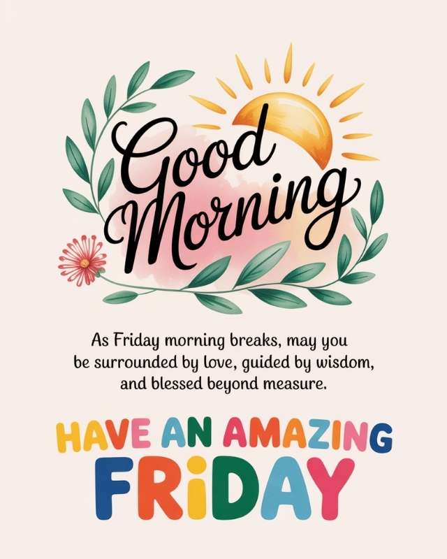 Friday Morning Blessings