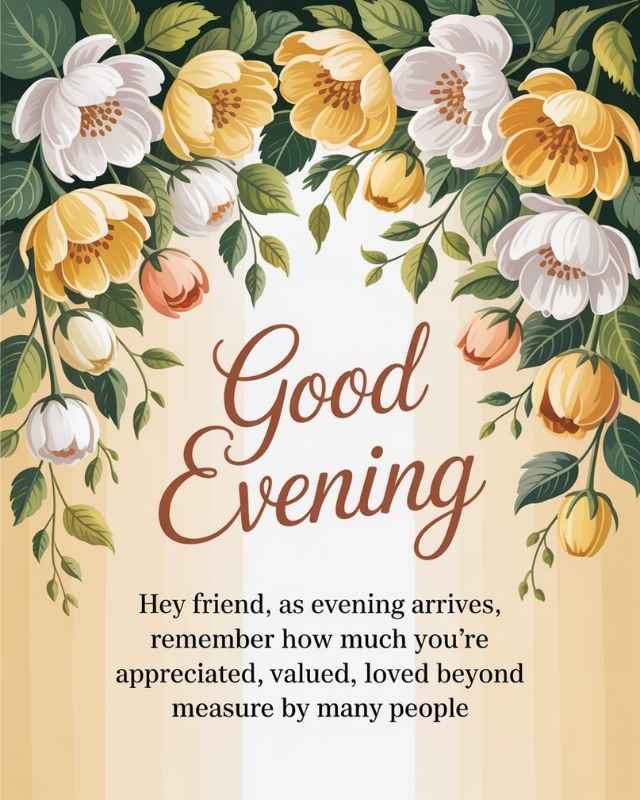 Good Evening Messages for Friends
