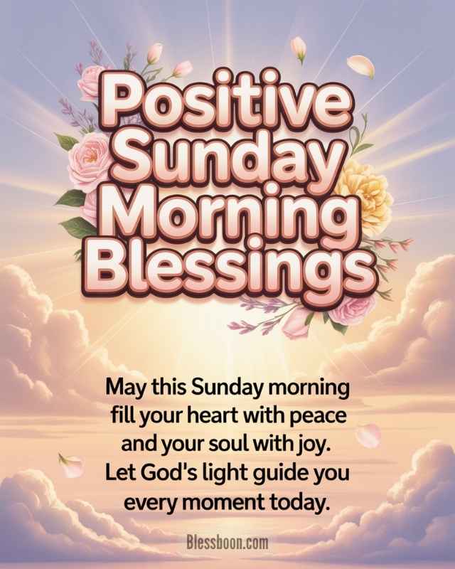 Positive Sunday Morning Blessings