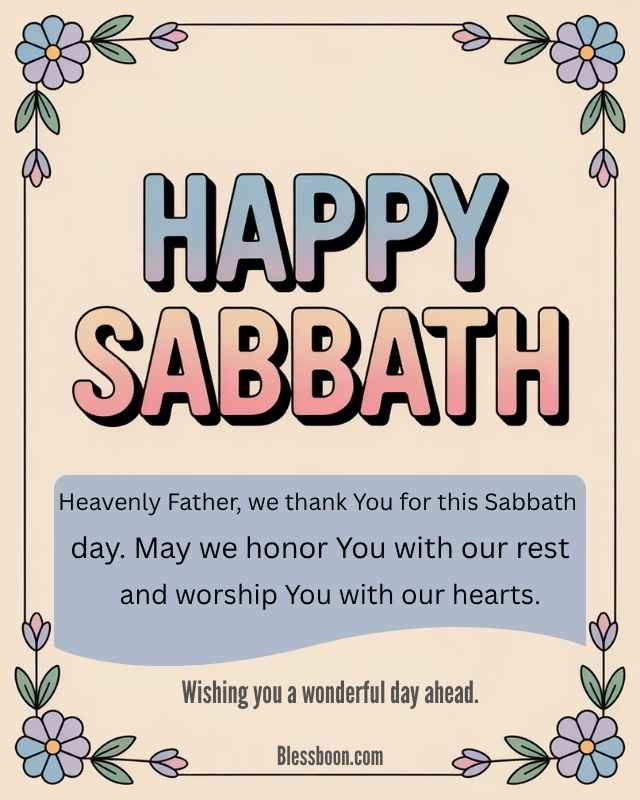 Sabbath Blessings and Prayers