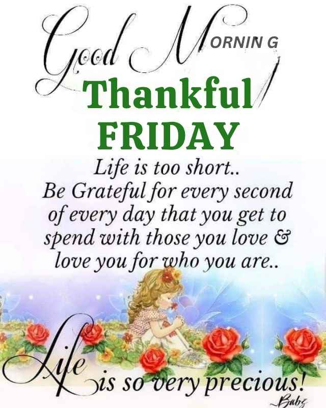 Thankful Good Morning Friday Blessings Images And Quotes