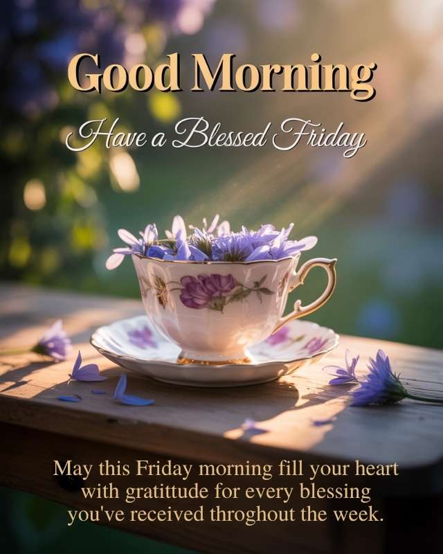 Thankful Good Morning Friday Blessings