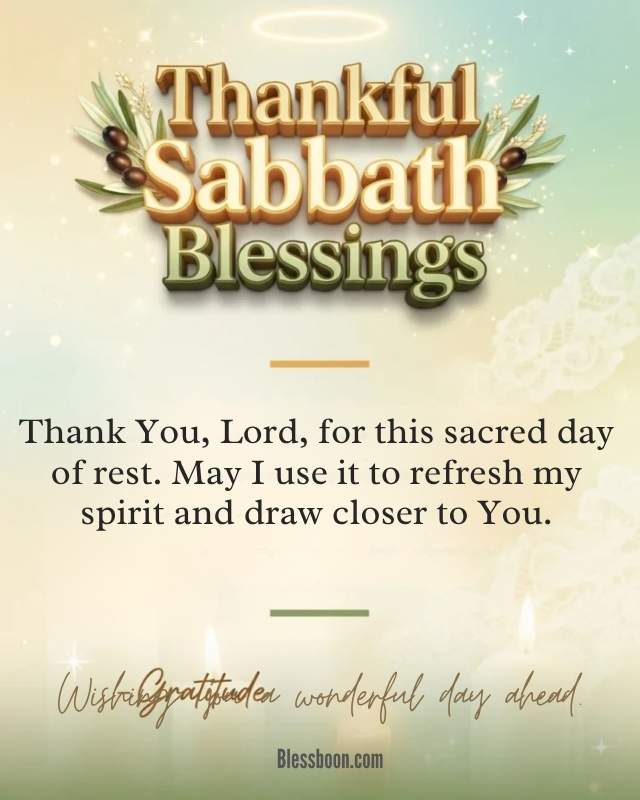 Thankful Sabbath Blessings