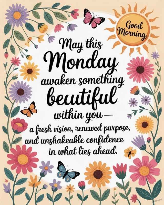 Good Morning New week monday blessings