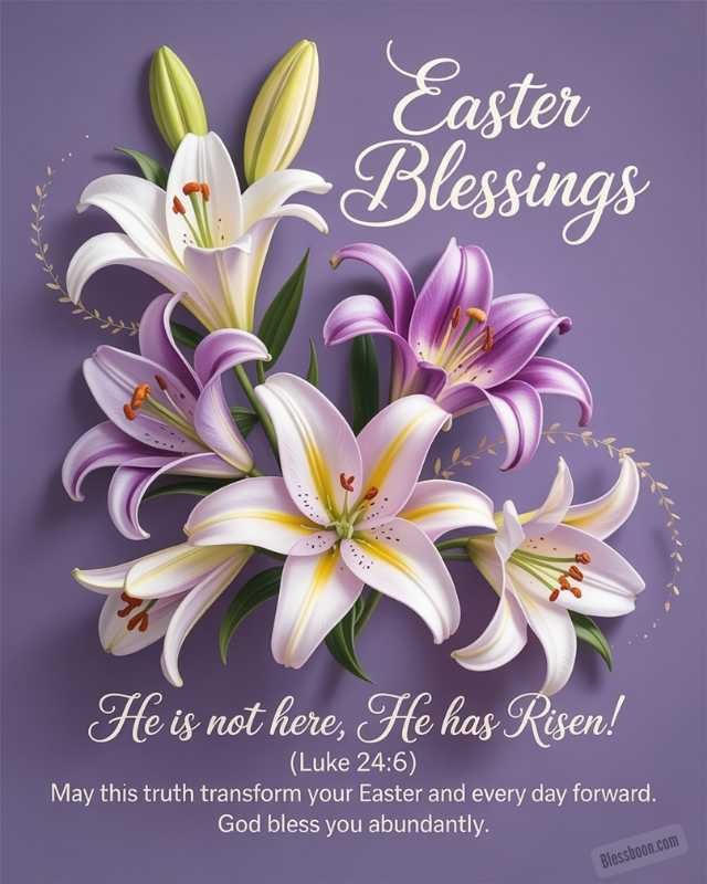 Happy Easter Blessings Bible Verse and Jesus
