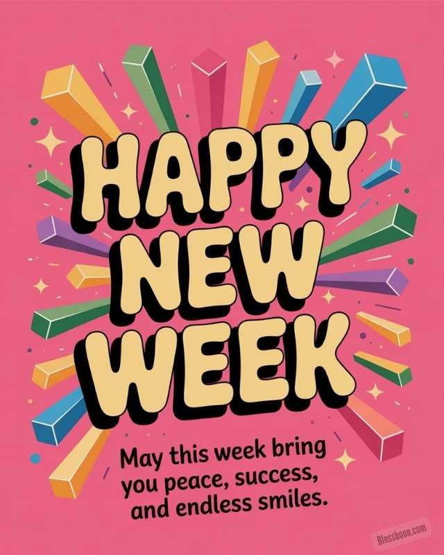 Happy New Week Blessings