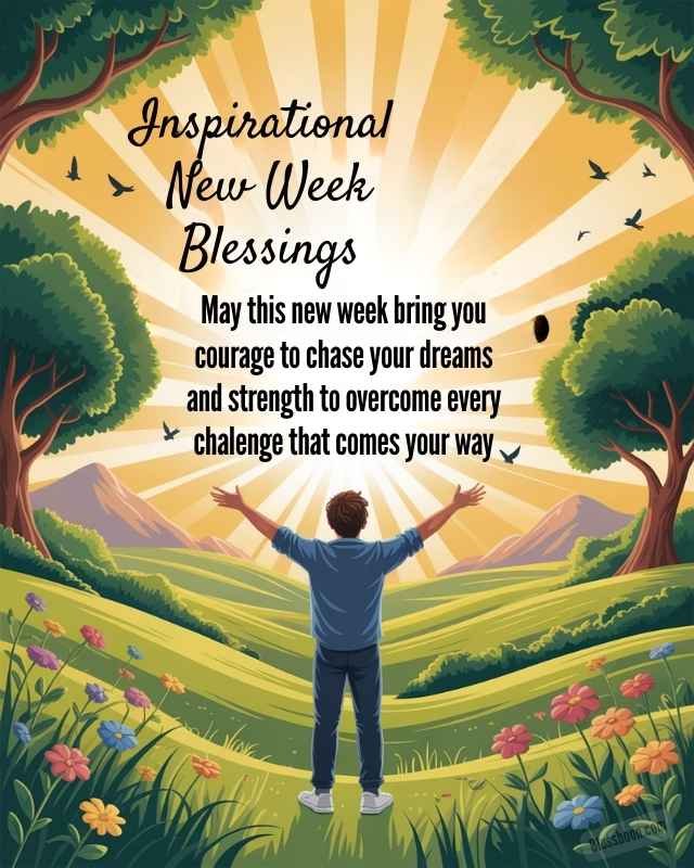 Inspirational New Week Blessings