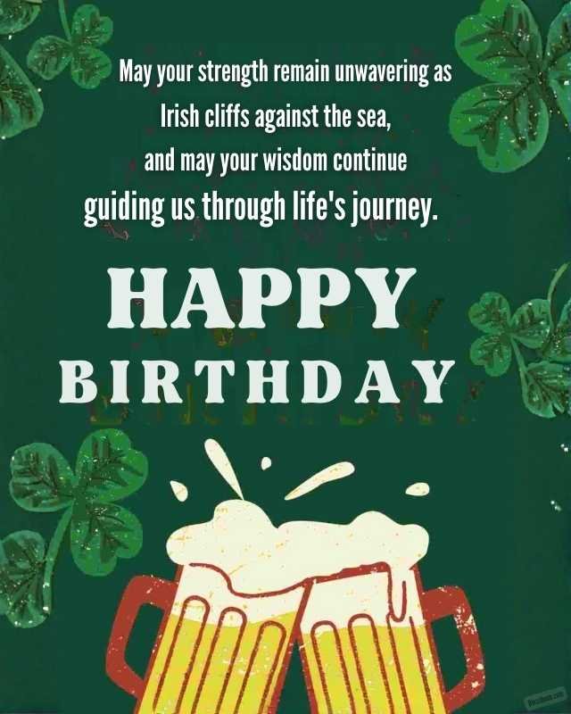 Irish Birthday Blessing for a Father