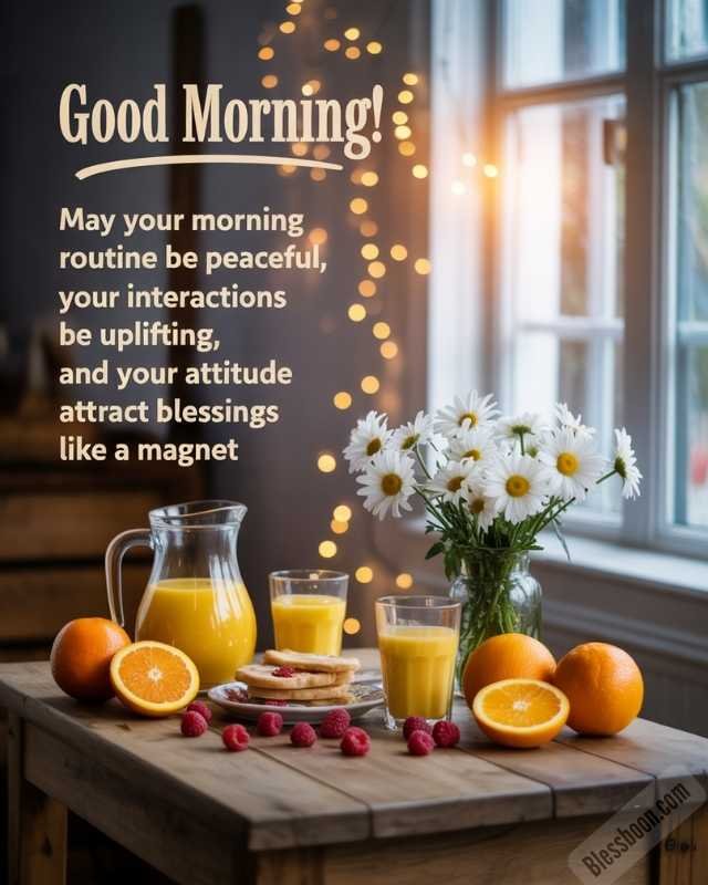 Positive Morning Blessings for a Happy Start