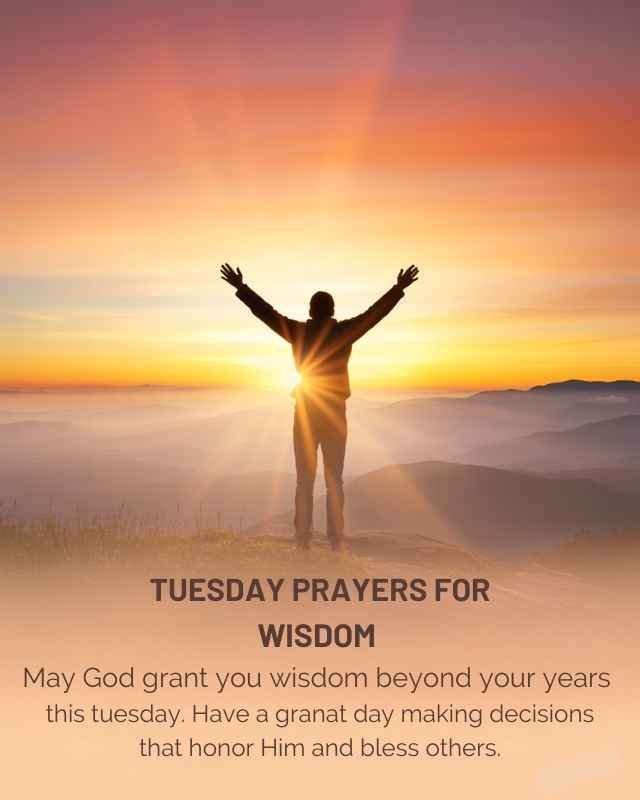 Tuesday Prayer for Wisdom