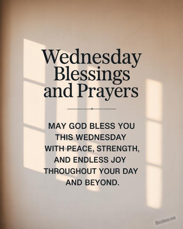 Wednesday Blessings And Prayers