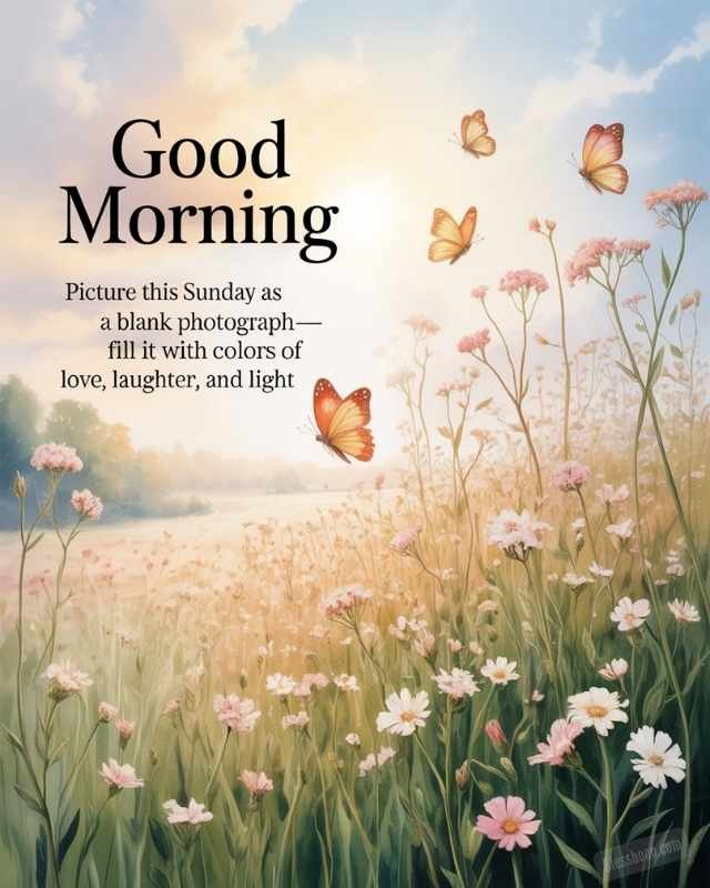 Beautiful Sunday morning, Images and Blessings
