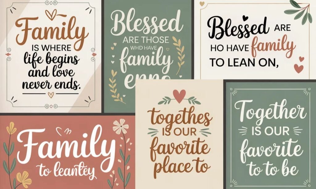 Blessed Family Quotes