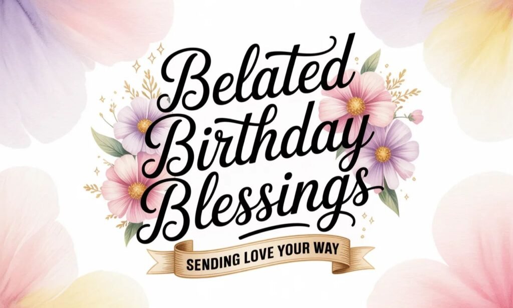 Heartfelt Belated Birthday Blessings Images to Share Love