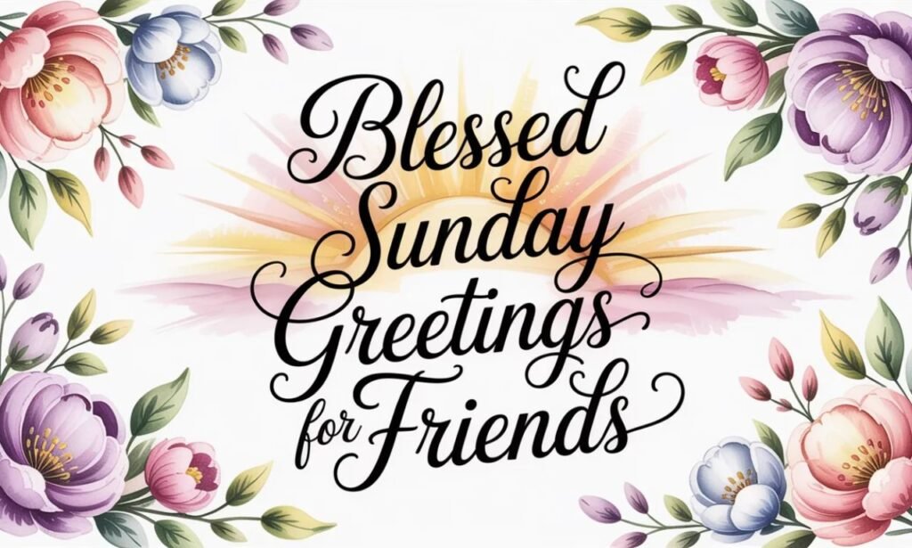 Heartfelt Blessed Sunday Greetings for Friends