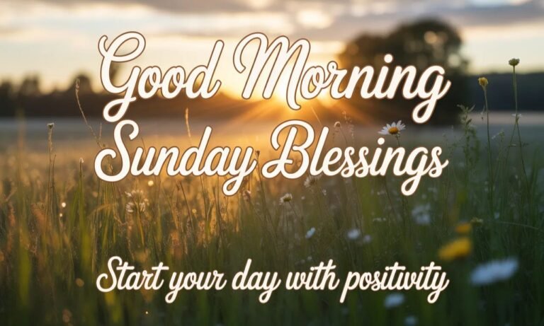Inspirational Good Morning Sunday blessings