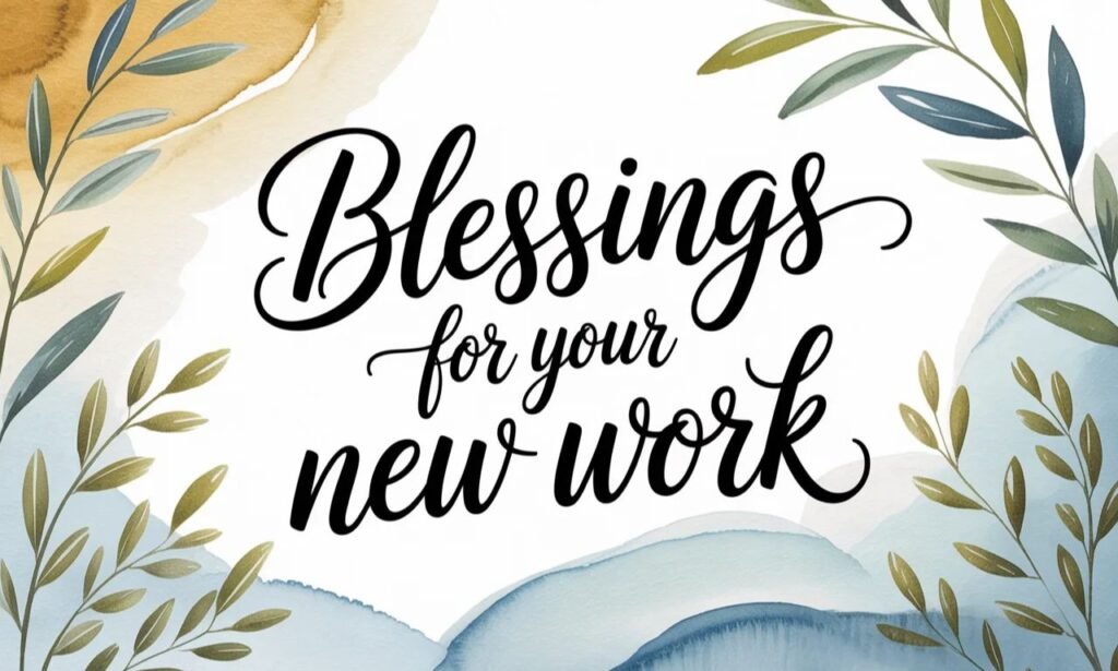 blessings for your new work