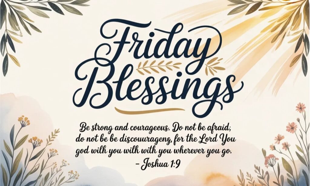Friday Blessings Bible Verses