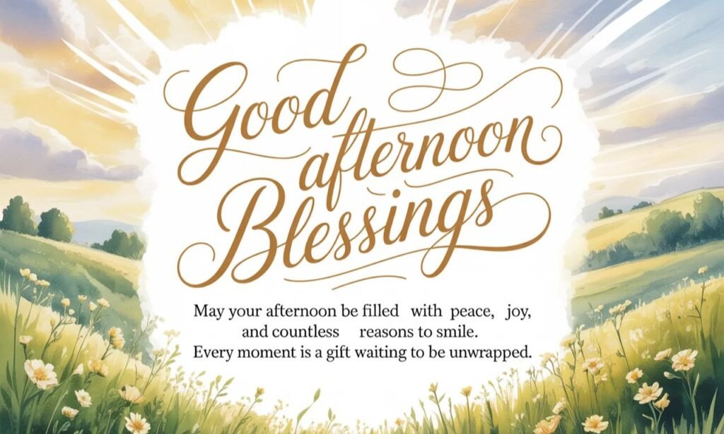 Inspirational Good Afternoon Blessings Messages