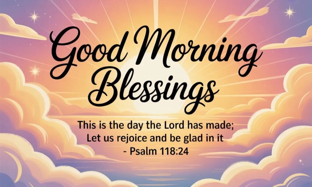 Positive Bible Verse Good Morning Blessings GIF