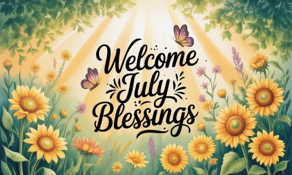 welcome july blessings