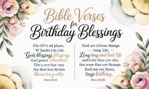 Bible Verses for Birthday Blessings