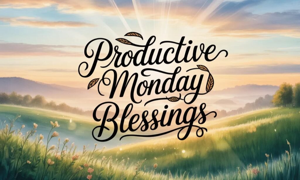 Productive Monday Blessings