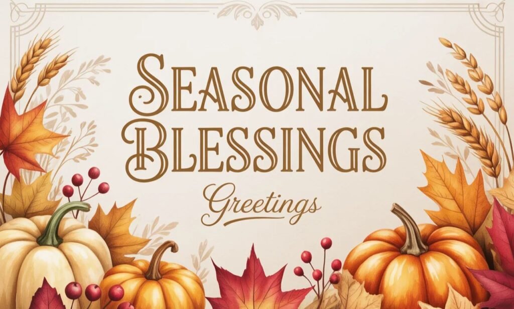 Seasonal Blessings Greetings