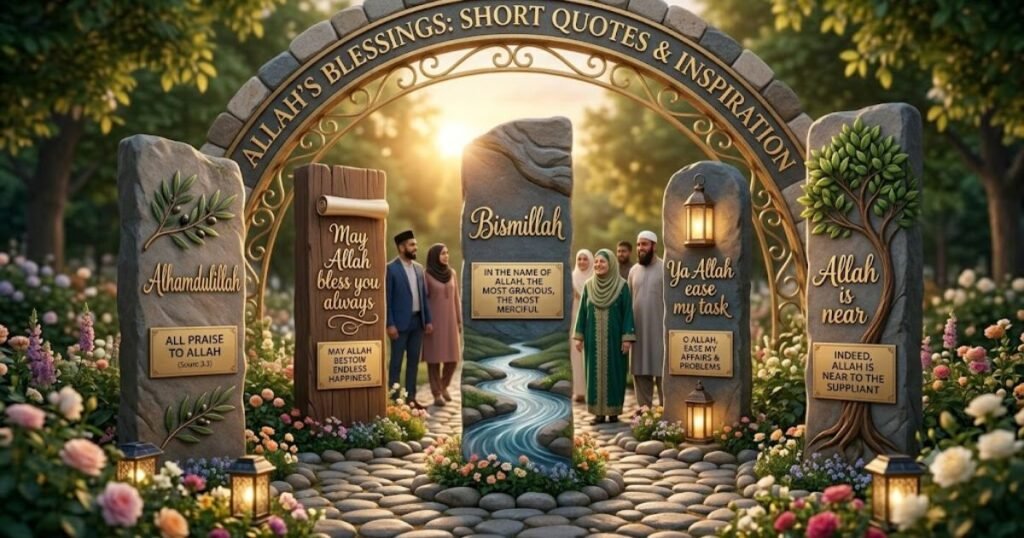 Allah Blessings Short Quotes