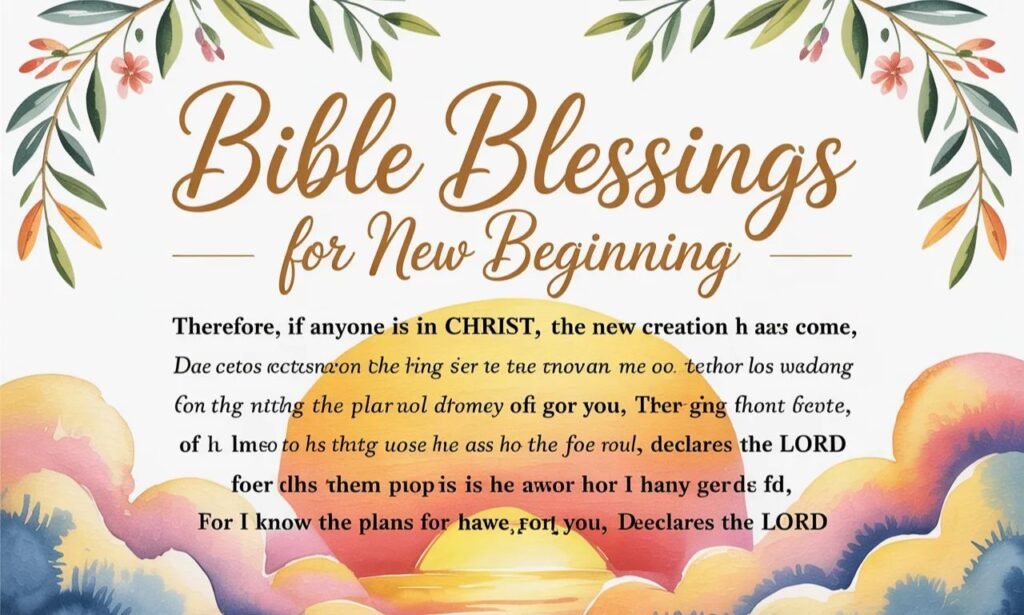 Bible Blessings for New Beginning