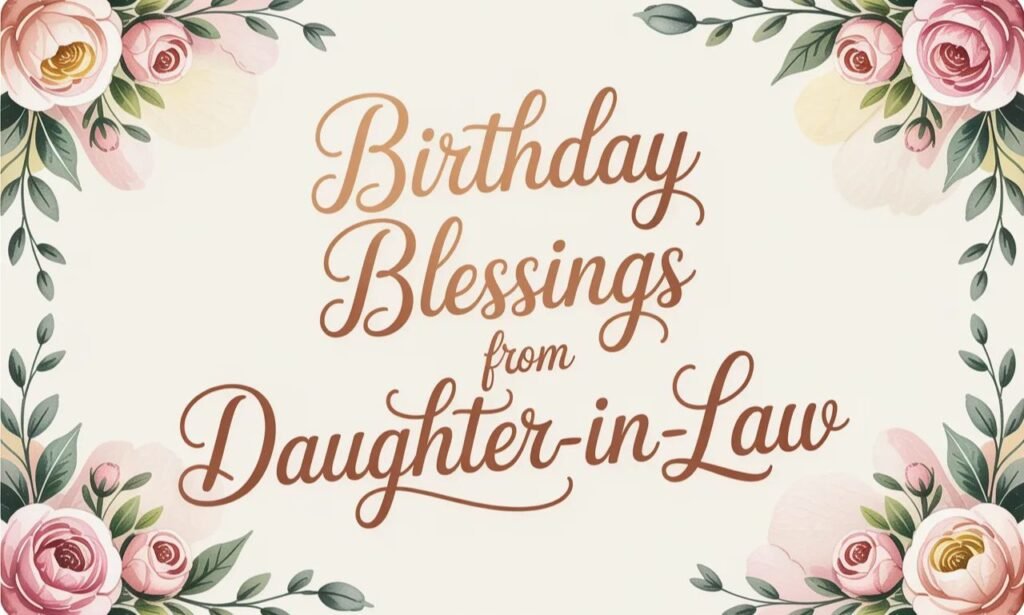 Birthday Blessings From Daughter-in-Law