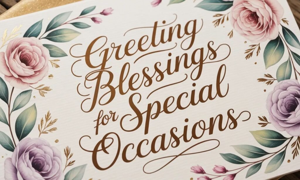 Greeting Blessings for Special Occasions