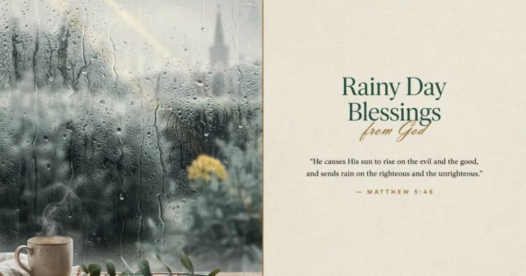 Rainy Day Blessings from God