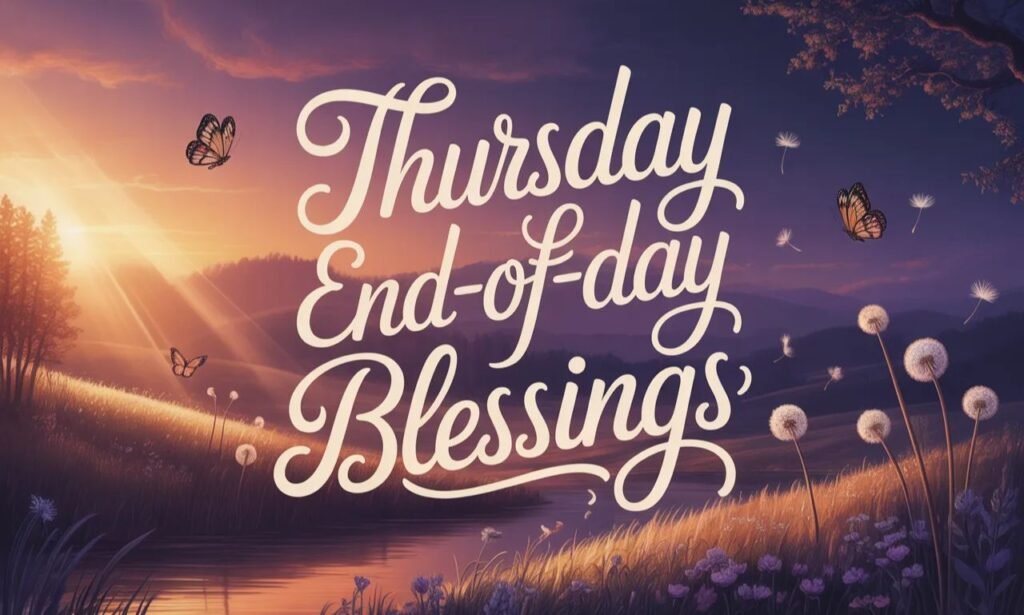 Thursday End-of-Day Blessings